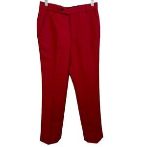 STUDIOSUITS men's Naples red tweed, custom made, suit pants.